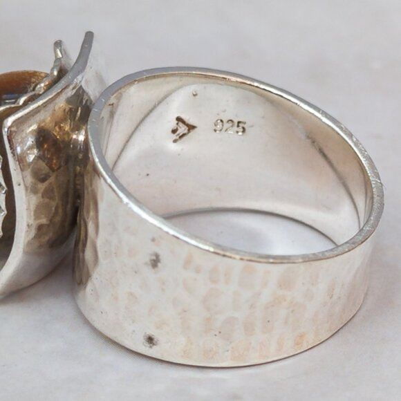 Silpada Sterling Ring with Tiger’s Eye Orb — Size 6.5 - Picture 7 of 16